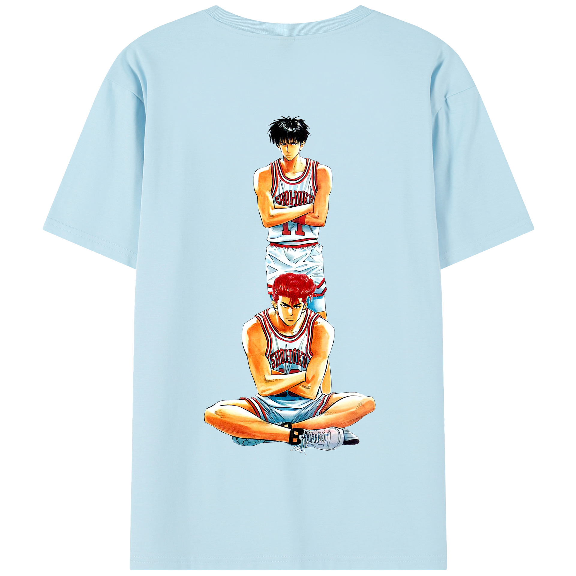 SLAM DUNK／スラムダンク 綿100％半袖Tシャツ（背面プリント）
